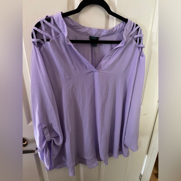 Rue21 Tops - 💲CLEARANCE💲Purple popover blouse- size XXL